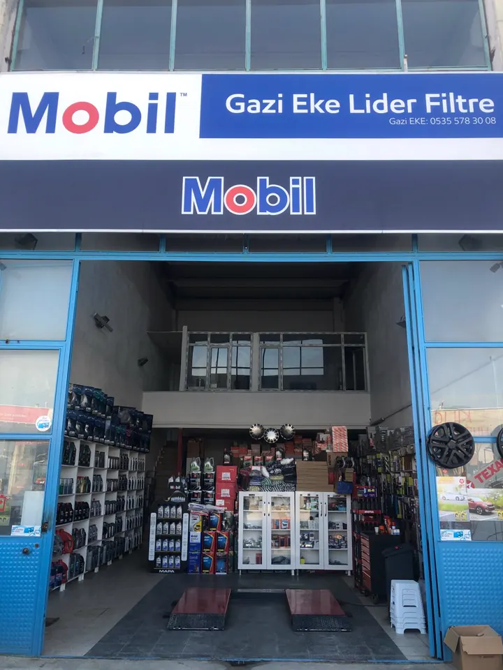 Lider Filtre mağazası, Mobil tabelası, Sorgun sanayi dükkanları